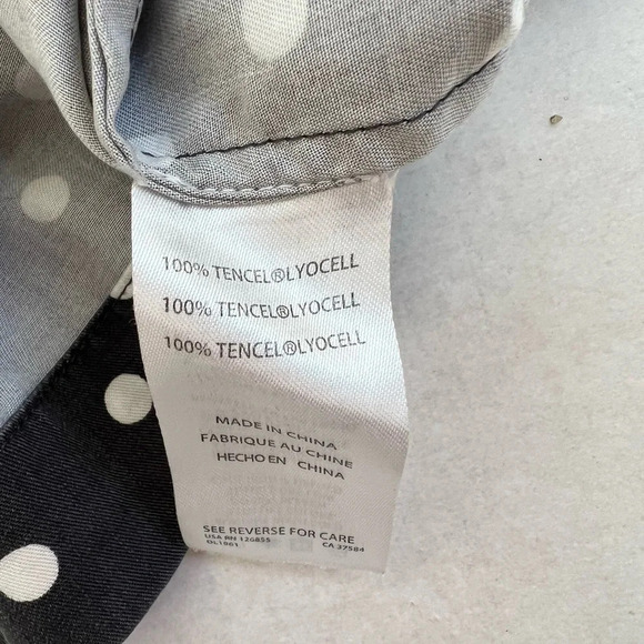 DL1961 Polka Dot Tie Halter Cropped Top Size M Like new - Picture 6 of 8